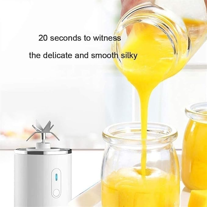 Portable Blender USB Rechargeable Personal Mixer for Smoothie and Shakes Mini Blender with Six Blades Perfect for Baby Food Travel Gym (Size : 1)