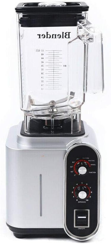 Soundproof Blender110V 2200W 1.5L Commercial Fruit Juice Smoothie Maker With Shield Quiet Sound Enclosure for Puree Ice CrushShakes and Smoothies (1.5L2200W)