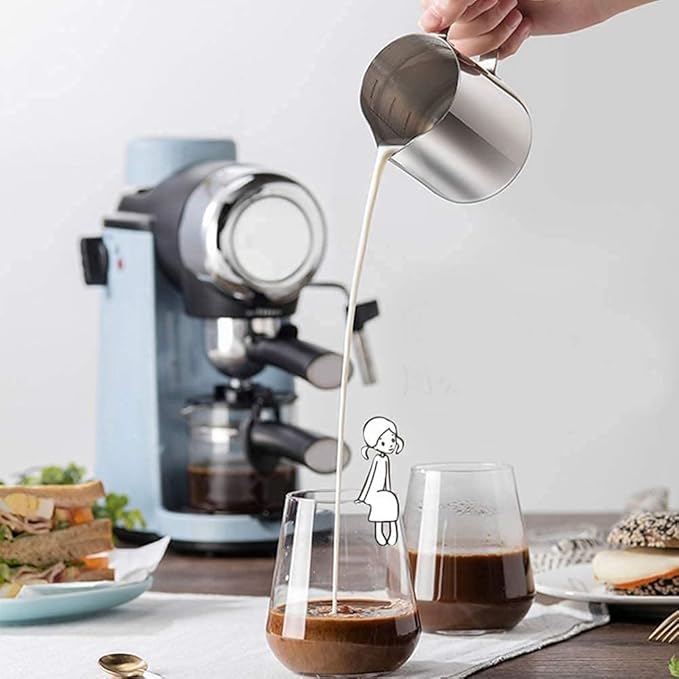 Coffee Machine Espresso Machine Household Automatic Small Stainless Steel Commercial Automatic Coffee Machine With Milk Frother Wand Easy To Install And Clean Up 20240312