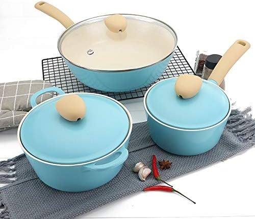 Ceramic Wok Milk Pot Soup Pot Cookware Set Kitchenware Set Non-Stick Cookware Set Cookware Set