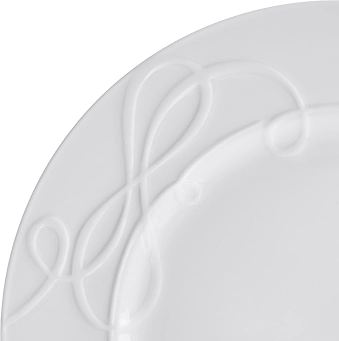 Mikasa Love Story White Chip Resistant 18 Piece Dinnerware Set Service for 6