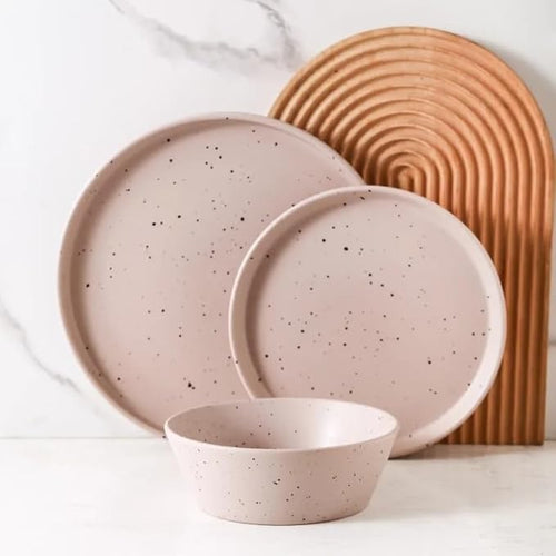 12-Piece Round Dinnerware Set Dishes and Plates Sets Dinner