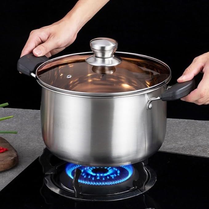 Thick Stainless Steel Composite Bottom Three Piece Cookware Set