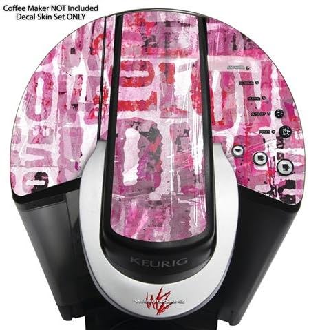 Decal Style Vinyl Skin compatible with Keurig K40 Elite Coffee Makers Grunge Love (COFFEE MAKER NOT INCLUDED)