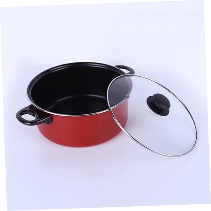 3pcs Non-Stick Frying Pan Soup Pot and Milk Pan Set Multifunctional Kitchen Cookware for Home Cooking Dishwasher Safe Induction Compatible