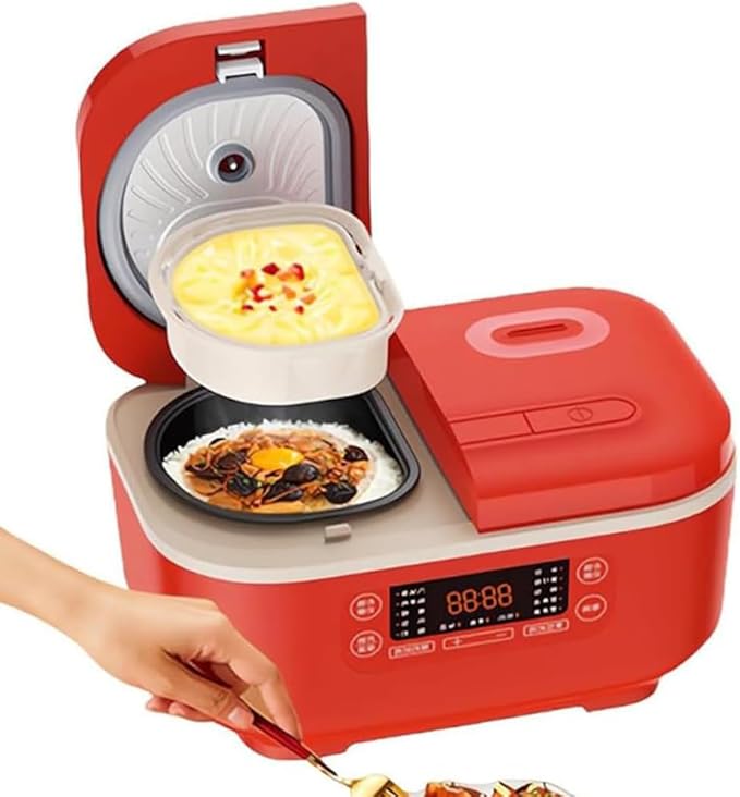 Professional Household Multi-Functional Rice Cooker Double Inner Pot and Double Body Intelligent Rice Cooker Smart Touch Control Non-Stick Inner Pot Rice Cooker 12-Hour Timer