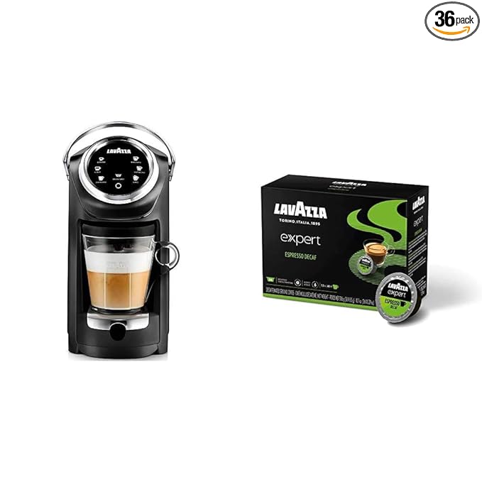 Lavazza Expert Coffee Classy Plus Single Serve ALL-IN-ONE Espresso &amp Espresso Decaf Coffee Capsules (36 Capsules)