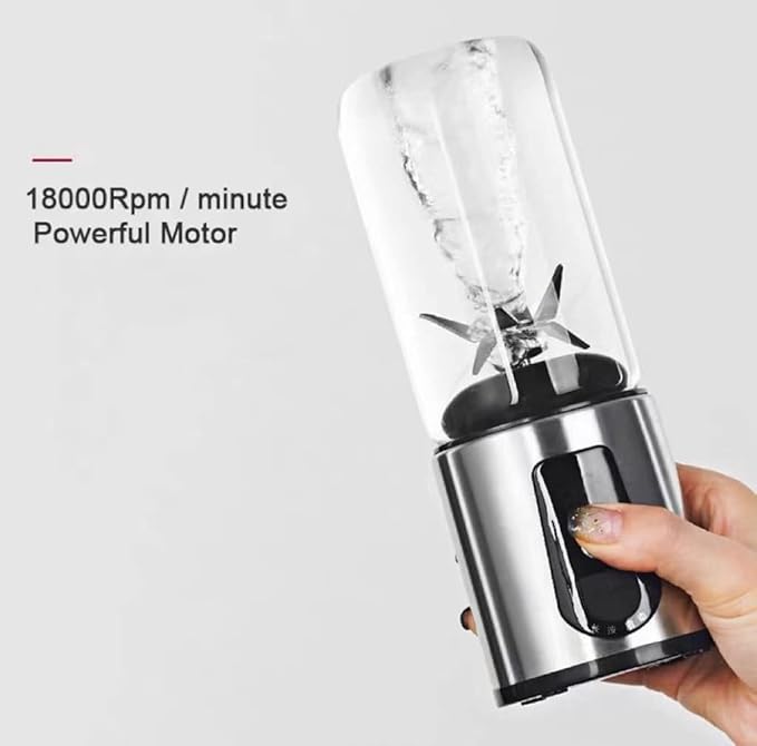 JYYBN Glass Portable Blender Shakes and Smoothies Vortex Mixer Mini Blender Single Serve Battery Operated Blender Juicer Cup