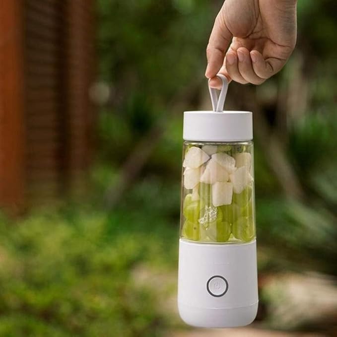 350Ml Mini Portable Electric Fruit Juicer Usb Rechargeable Smoothie Manufacturer Blender Machine Sport Bottle Juice Cup(White)