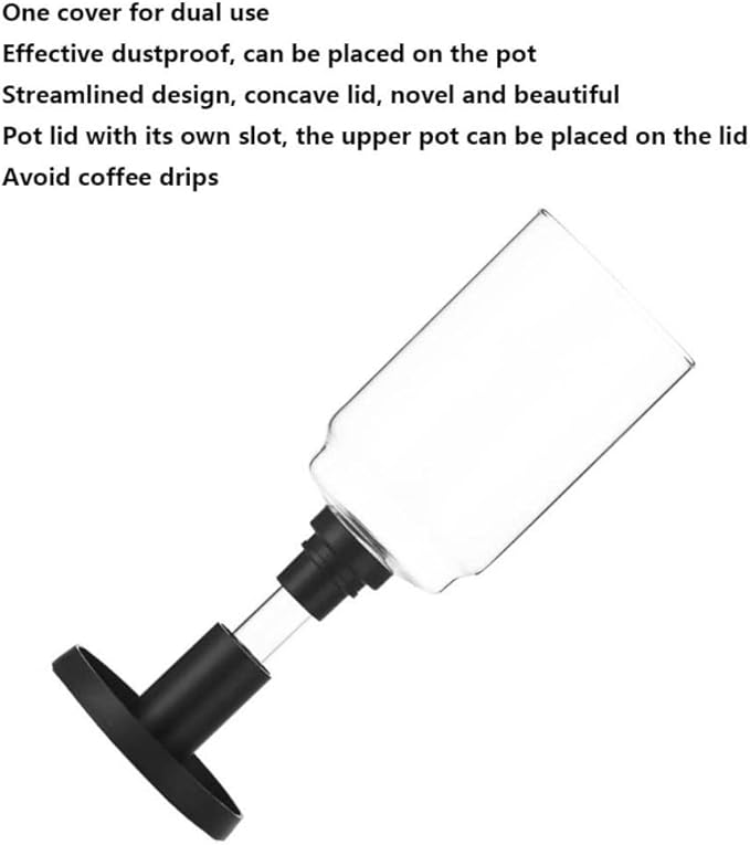 Syphon Coffee Brewer Coffee Maker Alcohol Lamp Siphon Coffee Maker High Temperature Resistant Glass Coffee Maker 3/5 Serving Glass Coffee Maker (Size : 3 people capacity)