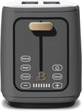 Smart Kitchen Toaster with Touch Interface and Preset Modes Advanced Two-Slice Toaster with Wide Slots and 7 Browning Levels (Oyster Gray)