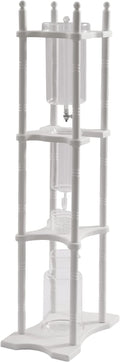 Iced Coffee Cold Brew Drip Tower Coffee Maker Ice Coffee Machine Large Capacity Cold Brew Coffee Tower Cold Brew Drip Tower 84.54ounces (White)