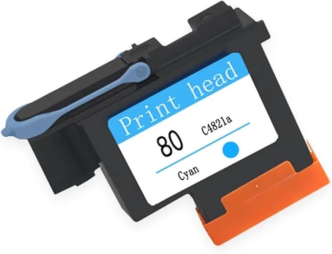 Compatible for HP 80 Printhead C4820A C4821A C4822A C4823A for HP80 Print Head for Designjet 1050 1055 1055cm 1050c Plus Printer(Cyan)