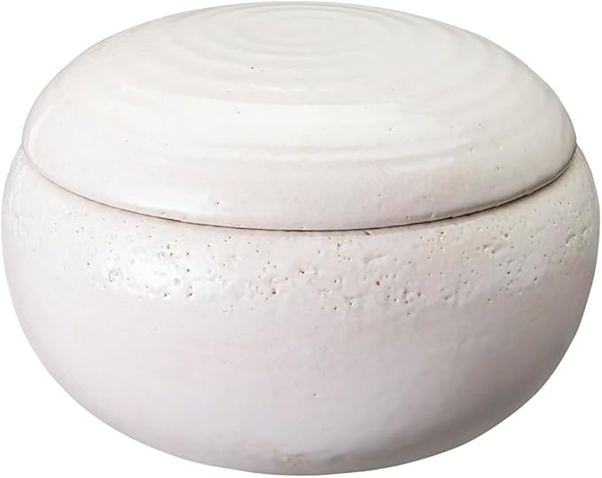 &ampNE NMT-306L-WL-WL-WL-Ware Banko Pottery Large White White Made in Japan Microwave Safe Pottery Rice Storage Container Oven-safe Chilled Microwave Oven Safe Cooker Rice Plump 3 Pairs 1.5 Meal Rice