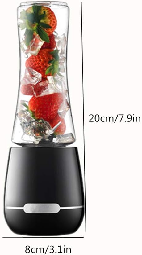 Small Automatic Juicer with 250 Ml Bottle Blender and 4 Sharp Stainless Steel Blades Professional Nutrition Mixer Portable Fruit Processor