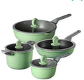 Non-Stick Cookware Set Wok Soup Pot Frying Pan Milk Pot Induction Compatible Reinforced Coating Easy Clean (Set Meal Options)