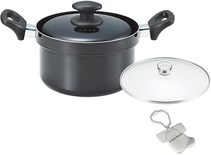 J-kitchens Pot for Cooking Delicious Rice 5 Cuisines Gas Induction Compatible Fluorine Resin Processing Original Tag Included