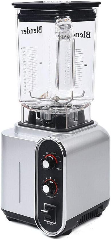 Soundproof Blender110V 2200W 1.5L Commercial Fruit Juice Smoothie Maker With Shield Quiet Sound Enclosure for Puree Ice CrushShakes and Smoothies (1.5L2200W)