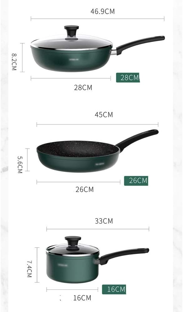 Aluminum Alloy Non Stick Pot Set Multi Functional Cooking Utensils for Household Kitchens Cookware Set