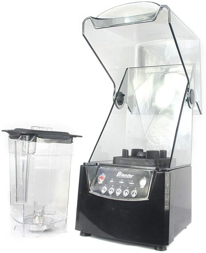 1.8L Soundproof Cover Blender Professional Countertop Blender With Quiet Sound Enclosure 2600W Commercial Smoothie Maker for Shakes Fruit Food Mixer Soy milk Juicer Processor