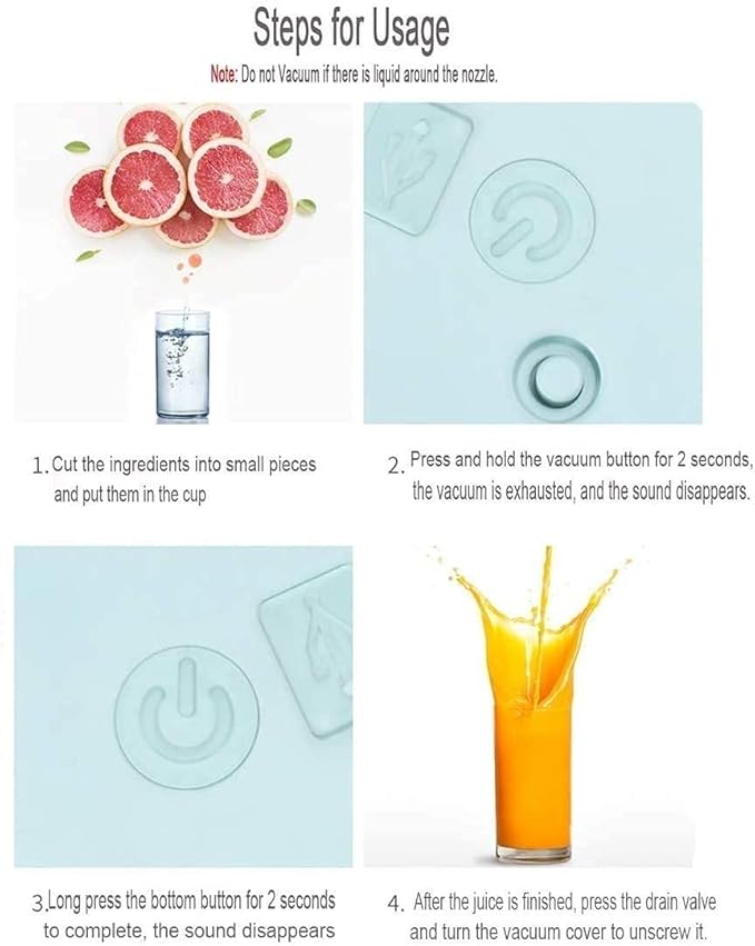Personal Mini Blender SmoothieJuicer Mixer Fruit Rechargeable Personal Size USB Home Blender BottlesPortable Juicer Cup (Color : Pink) (Pink)