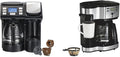 Hamilton Beach FlexBrew &amp 2-Way Programmable 12c Coffee Makers Single Serve &amp 12 Cup Compatible with K-Cup Pods or Grounds Fast Brewing (49902 49980R)