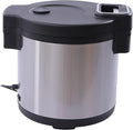 Rice Warm 19L Rice Portable Rice Warmer with Non-stick Coating Inner Pot Adjustable Temperature Big Capacity Thermal Sushi Rice Warmer with Hinged Cover 110V