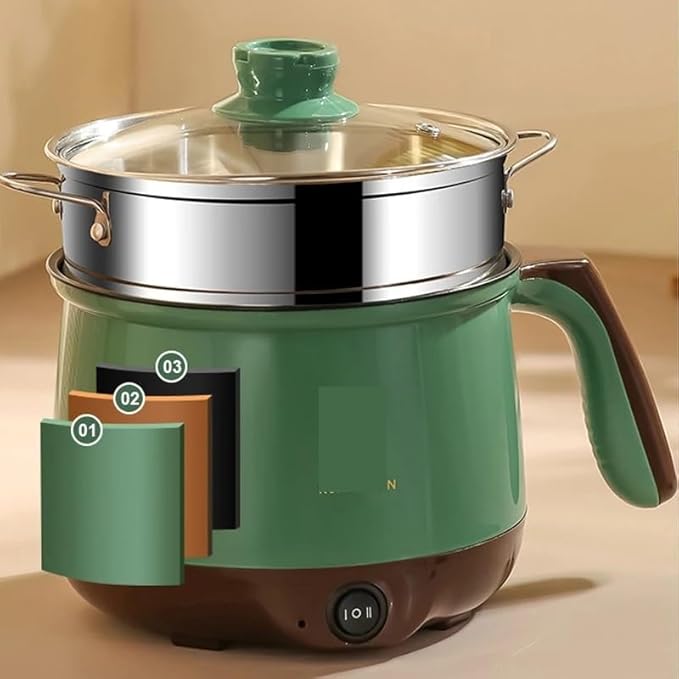 Mini Electric Multi Cookers Single/Double Layer Pot 1-2 People Household Non-stick Pan Hot Pot Rice Cooker Cooking Appliances