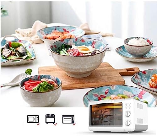 Porcelain Dinnerware Sets Plates and Bowls Sets Durable Kitchen Dinnerware Set Dinner Salad Appitizer Dessert Plate Bowls Gift Idea for Any Occasion