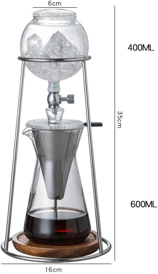Yajuyi Premium Glass Coffee Maker with Drip Filter System