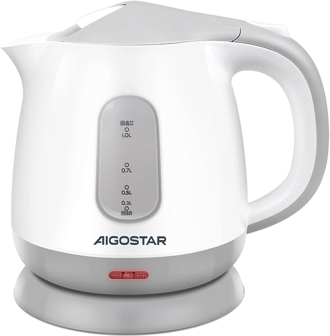 Aigostar Retro 2 Slice Toaster and Small Electric Kettle1L Portable Electric Tea Kettle 1100W