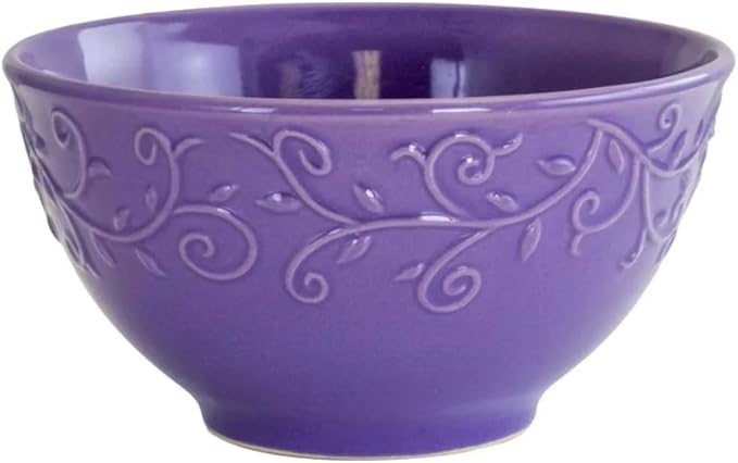 Elama Lilac Fields Town House 16-Piece Dinnerware Set