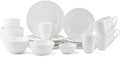 Mikasa Trellis Bone China Lightweight Chip Resistant 40 Piece Dinnerware Set Service for 8