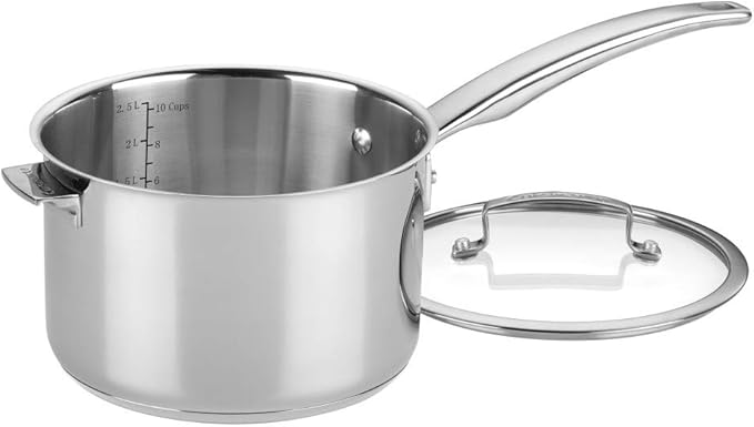 CUISINART N9119-5 SmartNest Stainless Steel Nesting Saucepan Set 5 Piece