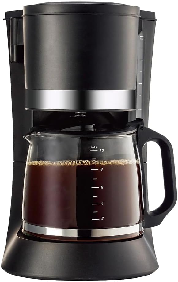 Coffee Maker Machine with Easy On/Off Switch and Reusable Filter Pour Keep-Warm Non-Drip Carafe Auto Brew Vortex Technology Ideal for Home or Office