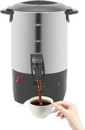 Stainless Steel Coffee Percolator Commercial Large Capacity Coffee Urn Electric Catering Hot Water Boiler for Catering Business Church &amp Restaurant