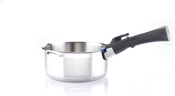 Arthur Martin Set of 3 Saucepans (16/18/20 cm) with 1 Handle Grey