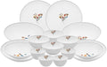 Hankook Chinaware Bouquet of Flowers Dining Set for 4 Dinnerware Korean Fine Bone-China Dojagi