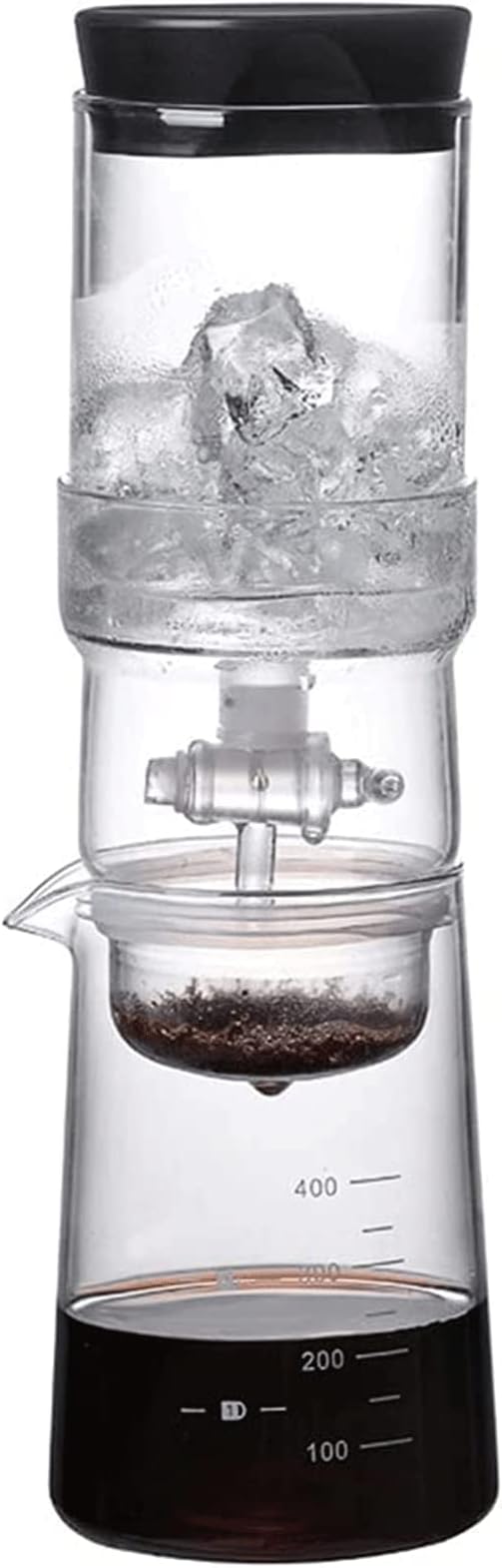 Beverage Equipment Portable Cold Brew Coffee Maker Siphon Coffee Maker with Reusable Filter 400ml/13.5oz Borosilicate Glass Coffee Maker Siphon Coffee Maker