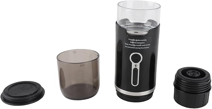 Portable Coffee Maker Heating Automatic Cordless Coffee Machine with 15 Bar Pressure 2000mAh Battery for Travel Camping