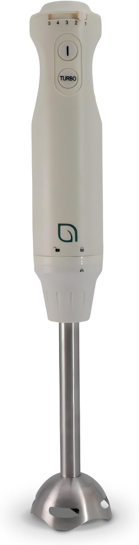 WILLOW Eco Series 5 Speed Immersion Blender Handheld Powerful yet Quiet 500 Watt Electric Stick Blender with Turbo Mode &amp Removable Base Hand Blender for Soup Smoothie 304 Stainless Steel - WH