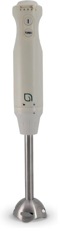 WILLOW Eco Series 5 Speed Immersion Blender Handheld Powerful yet Quiet 500 Watt Electric Stick Blender with Turbo Mode &amp Removable Base Hand Blender for Soup Smoothie 304 Stainless Steel - WH