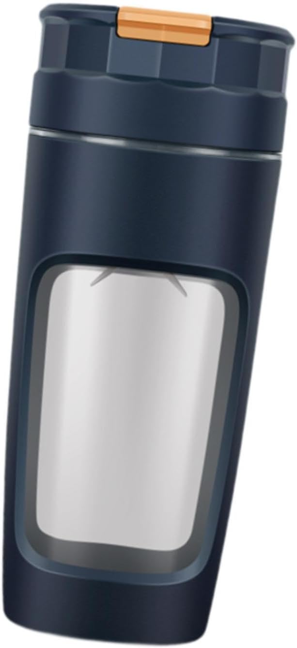 Personal Size Blender Electric Juicer Cup Lightweight Easy Clean Automatic Rechargeable with Ice Crusher Blade for Work Study Blue(Blue)