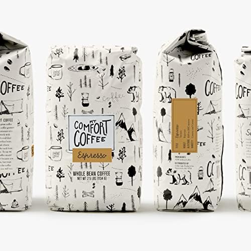 Mt. Comfort Coffee Espresso Roast 2.5lb - Flavor Notes of Chocolate &amp Caramel - Roasted Whole Beans