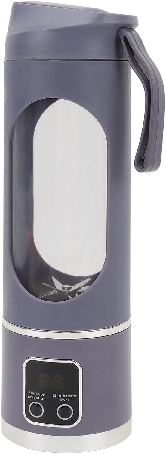 Focket Portable Blender 450ml Personal Blender USB Rechargeable for Shakes and Smoothies Mini Cup with Ice Crushing Blades for Food Prep Juicing Frozen Blending