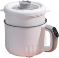 GRFIT 1.8L Multifunctional Electric Pan Mini Rice Cooker Multicooker Skillet Non-Stick Cookware Pot Home and Kitchen (Color : D)