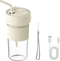 Small Portable Blender With Straw Electric Juicer Fruit Mixers Rechargeable Blender Small Juicer For Indoor Outdoor Portable Electric Juicer