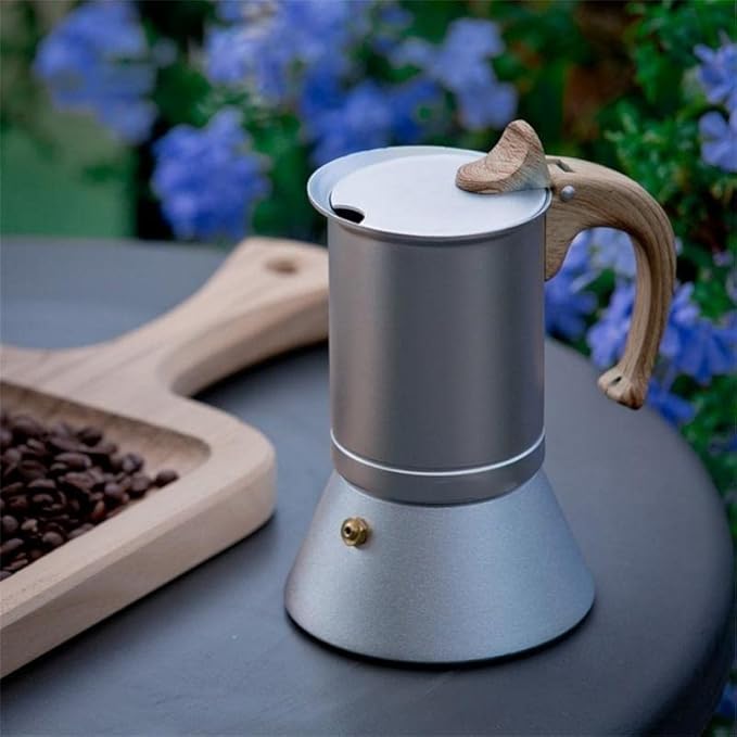 Coffee Press Aluminum Pot Kettle Espresso Coffee Machine 3/6cups Cooker for Kitchen Home Pots (300ml)