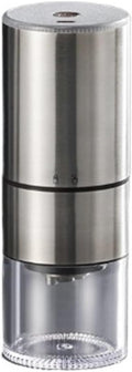 Portable Coffee Machine USB Coffee Bean Machine Electric Coffee Bean Grinder Household USB Charging Manual Portable Fully Automatic Coffee Machine Grinderfor Outdoor Travel Picnic(Silver)