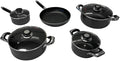 5 Pc Non-Stick Sauce Pot Sauce Pan Frying Pan Cookware Set Kitchen Supply